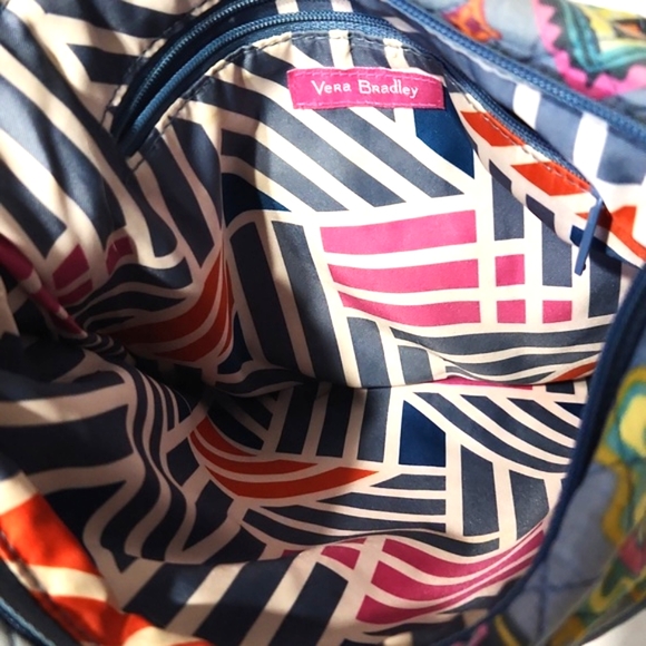 Vera Bradley Iconic Triple Zip Hipster Painted Southwest Crossbody Swingpack - Picture 4 of 10